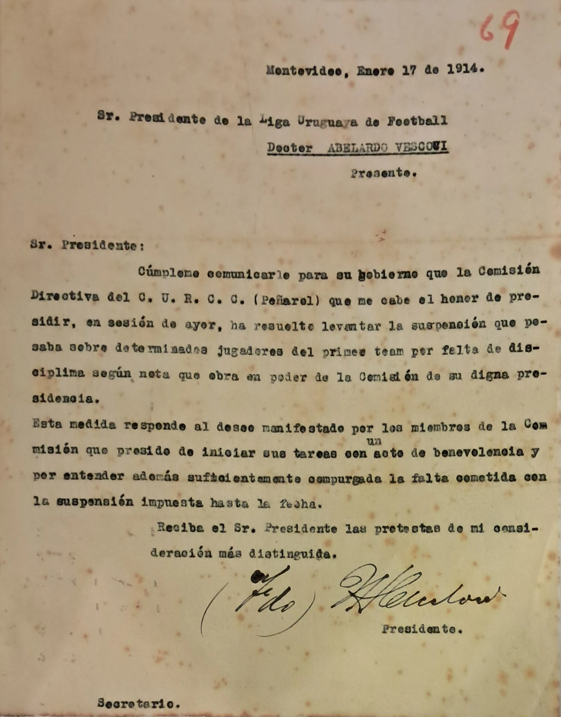 Segunda carta a la AUF