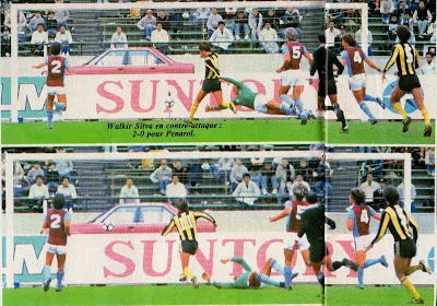 El riverense Walkir Silva anotando el segundo y definitivo gol.